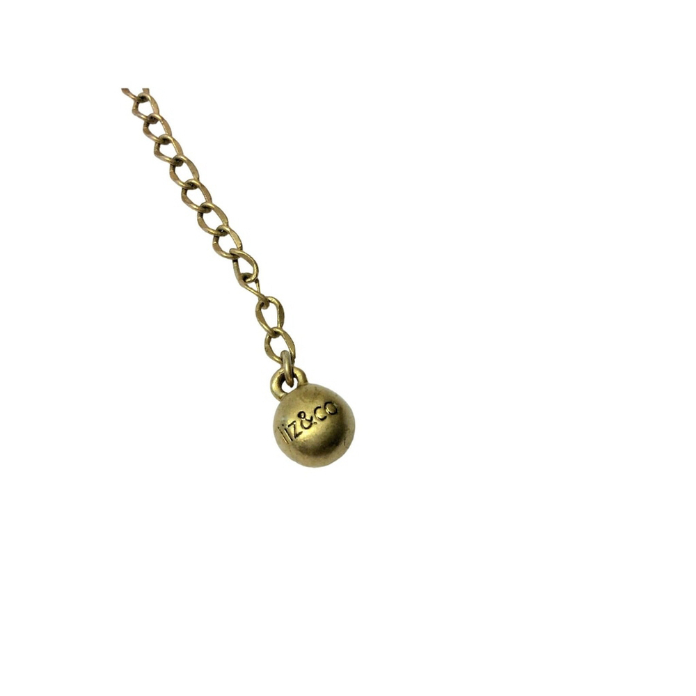 Liz & Co. Round Tiger Eye Pendant Cord & Chain Statement Necklace - Picture 4 of 4